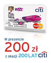 Karta Citibank Wizz Air
