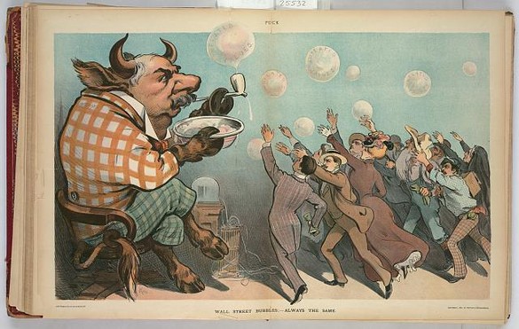 Wall street bubbles; - always the same